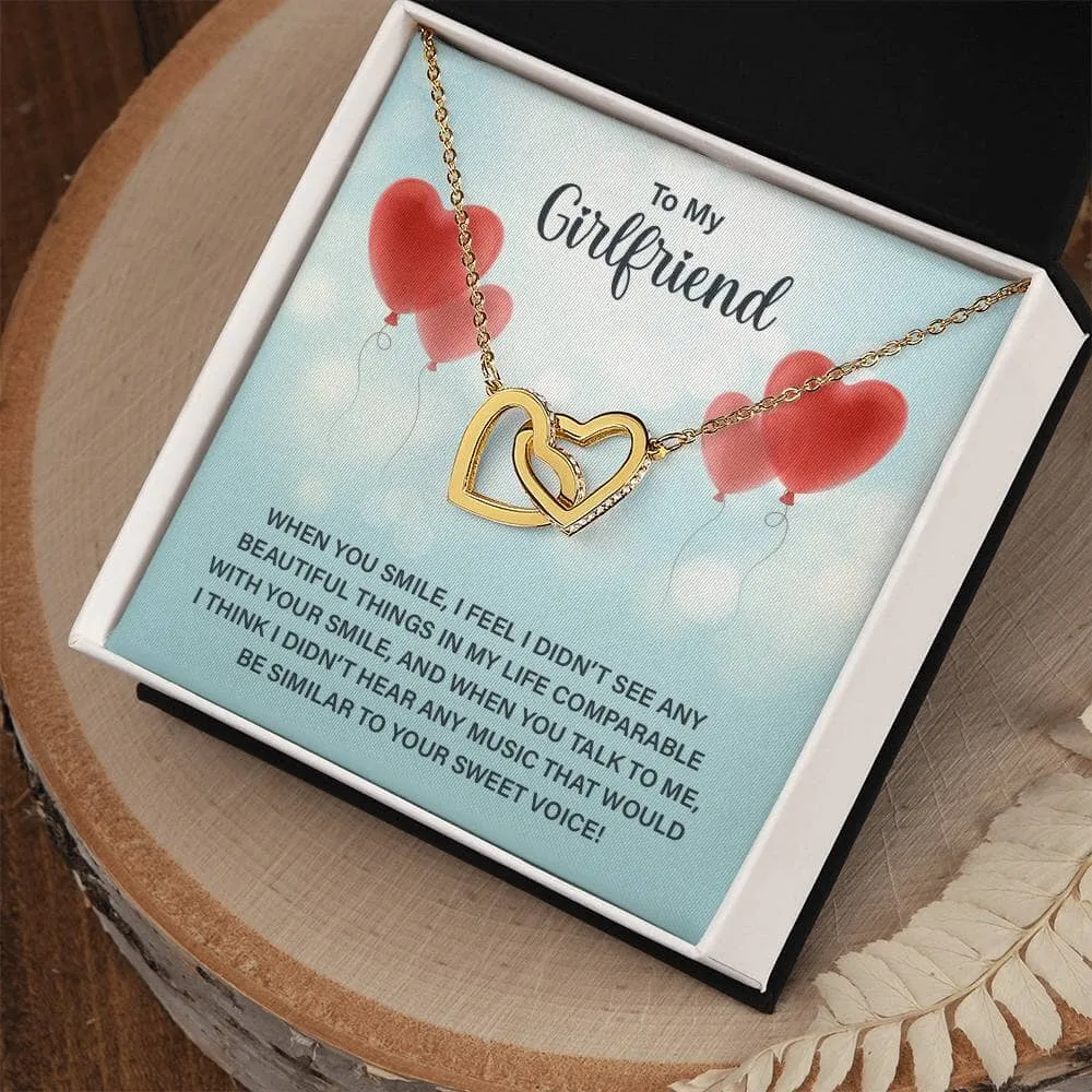 Eternal Bond: Interlocking Hearts Necklace with Love Note