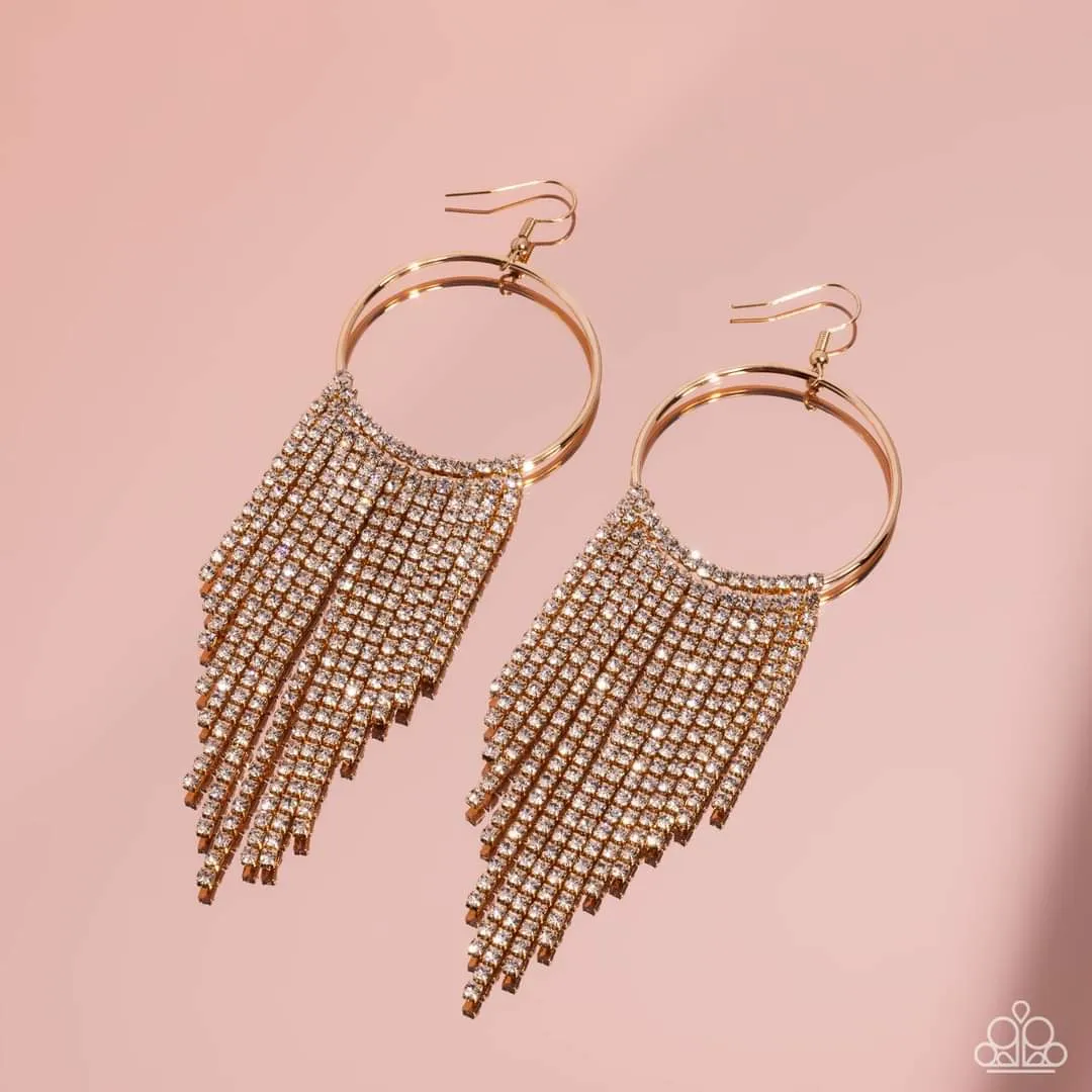 🦋Exclusive Pink Diamond Earrings🦋Streamlined Shimmer🦋Gold🦋