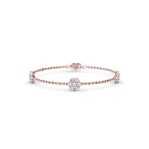 Fana Magnolia Diamond Station Bracelet