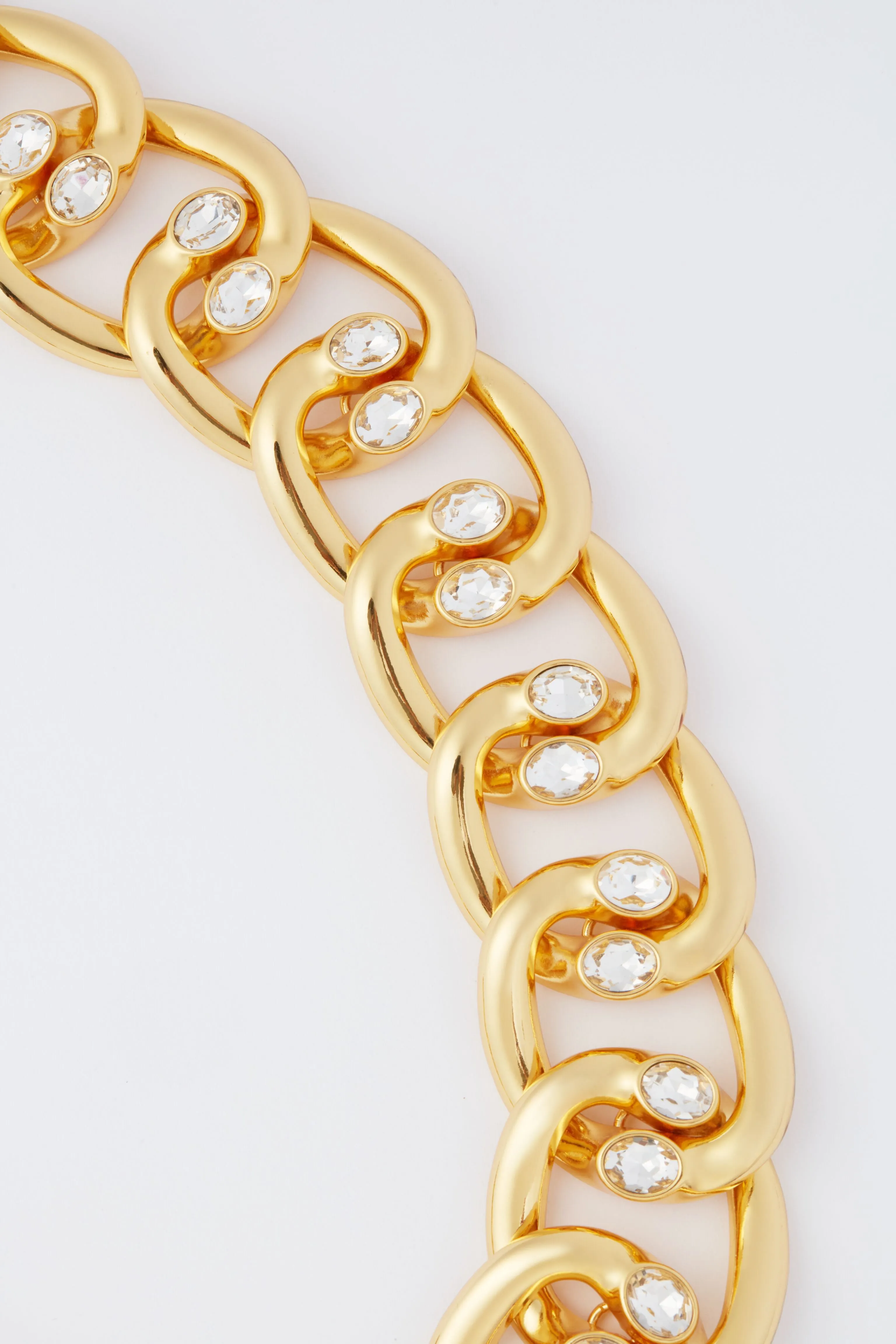 Gold Elliana Flat Chain Necklace