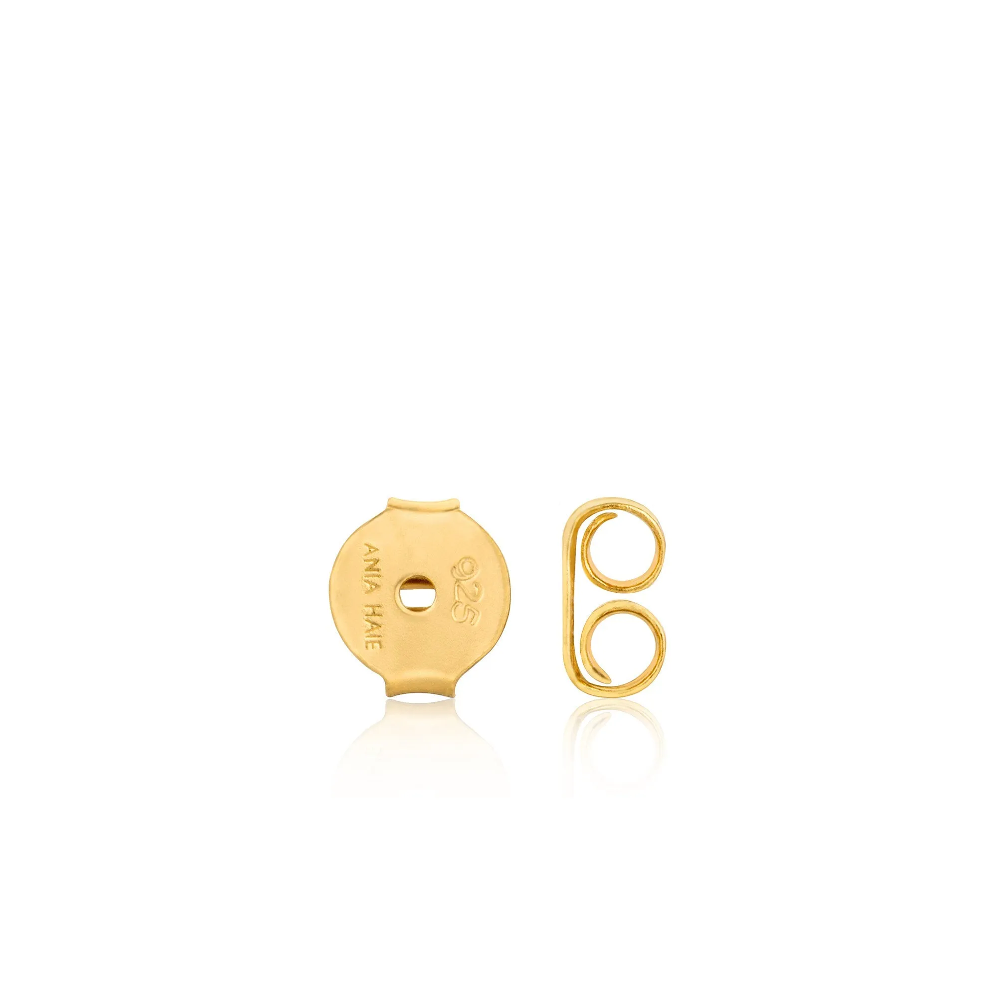 Gold Rope Bar Stud Earrings