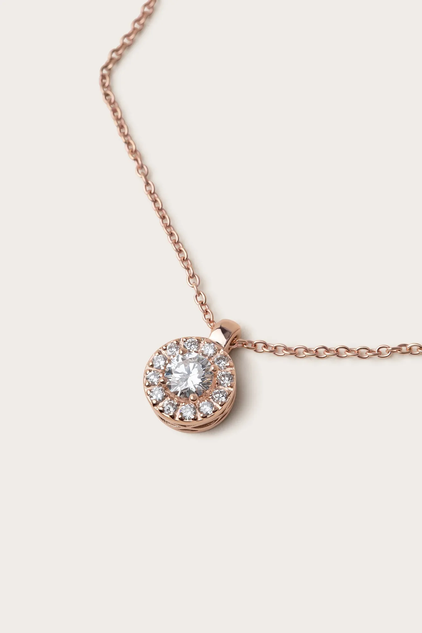 Halo Diamond Necklace