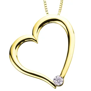 I am Canadian™ Diamond  Heart Solitaire Pendant