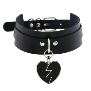 'Ice Breaker' Black Goth Alt Choker