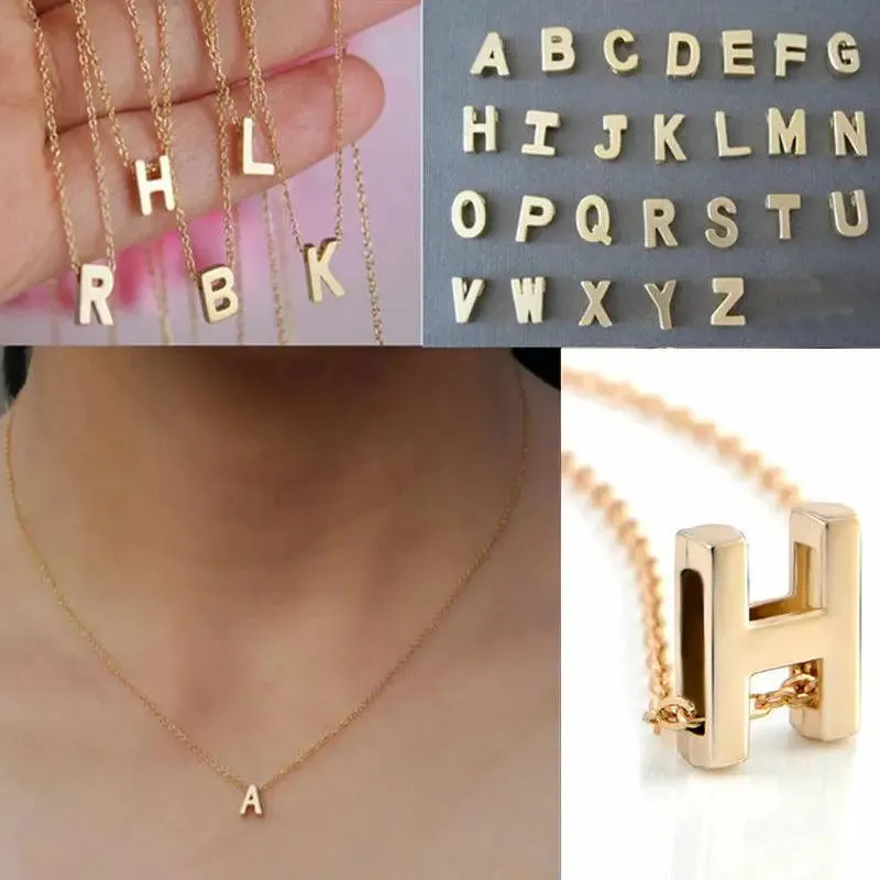 INITIAL V GOLD NECKLACE