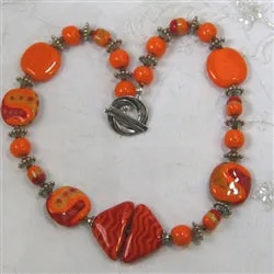 Kazuri Red Necklace Fair Trade Beads