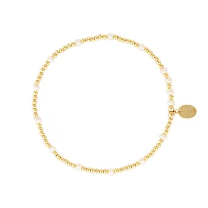 Larisse Bracelet ~ Gold & Pearls