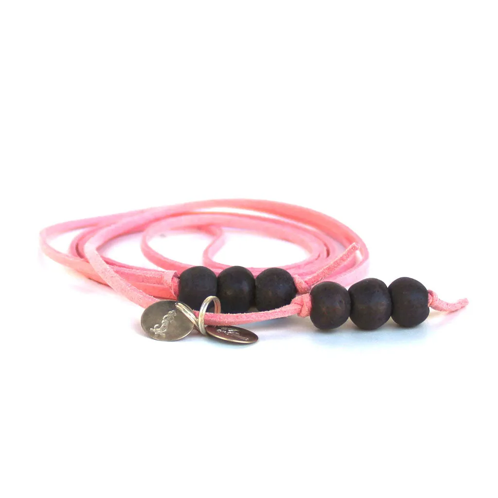 Lava Slate Beaded Lariat