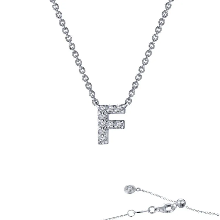 Letter F Pendant Necklace