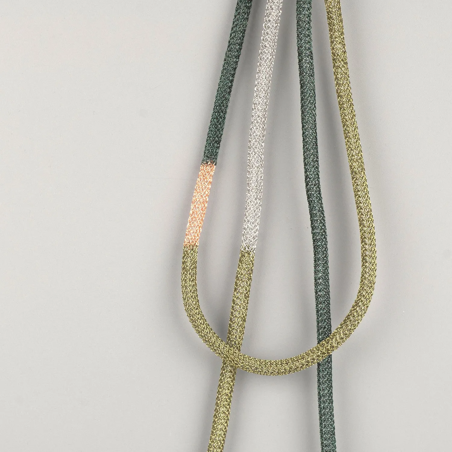 Long Statement Necklace , OLIVE and Green