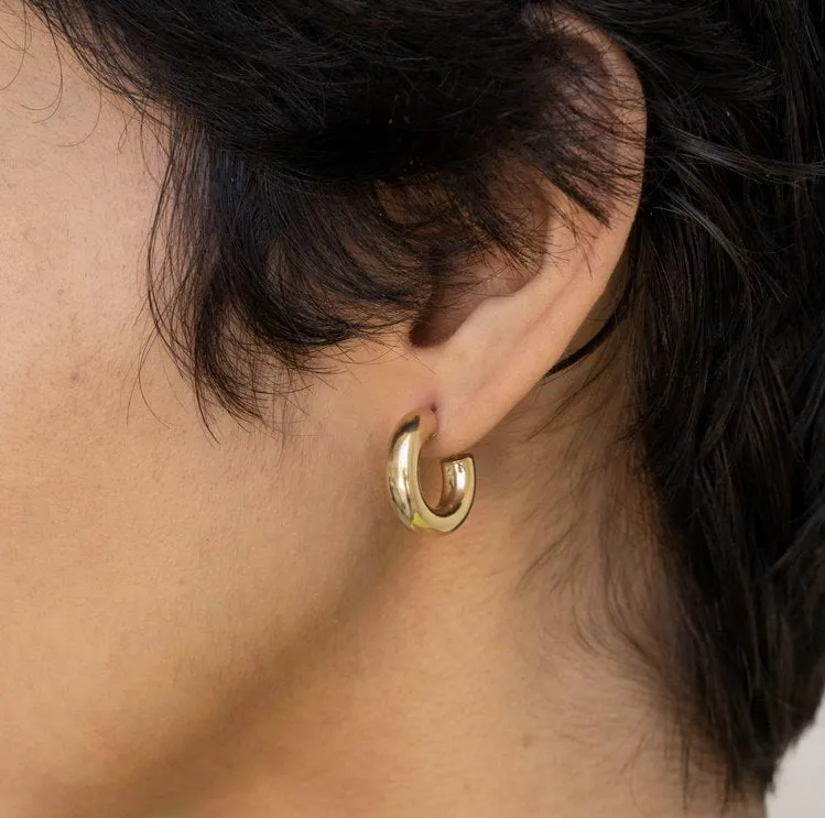 Lou 3/4" Hoops Gold