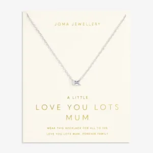 Love From Your Little Ones Love You Lots Mum Silver Plated Necklace 7304