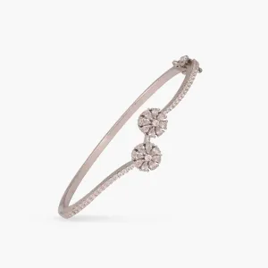 Luna Nakshatra CZ Rhodium Plated Bracelet