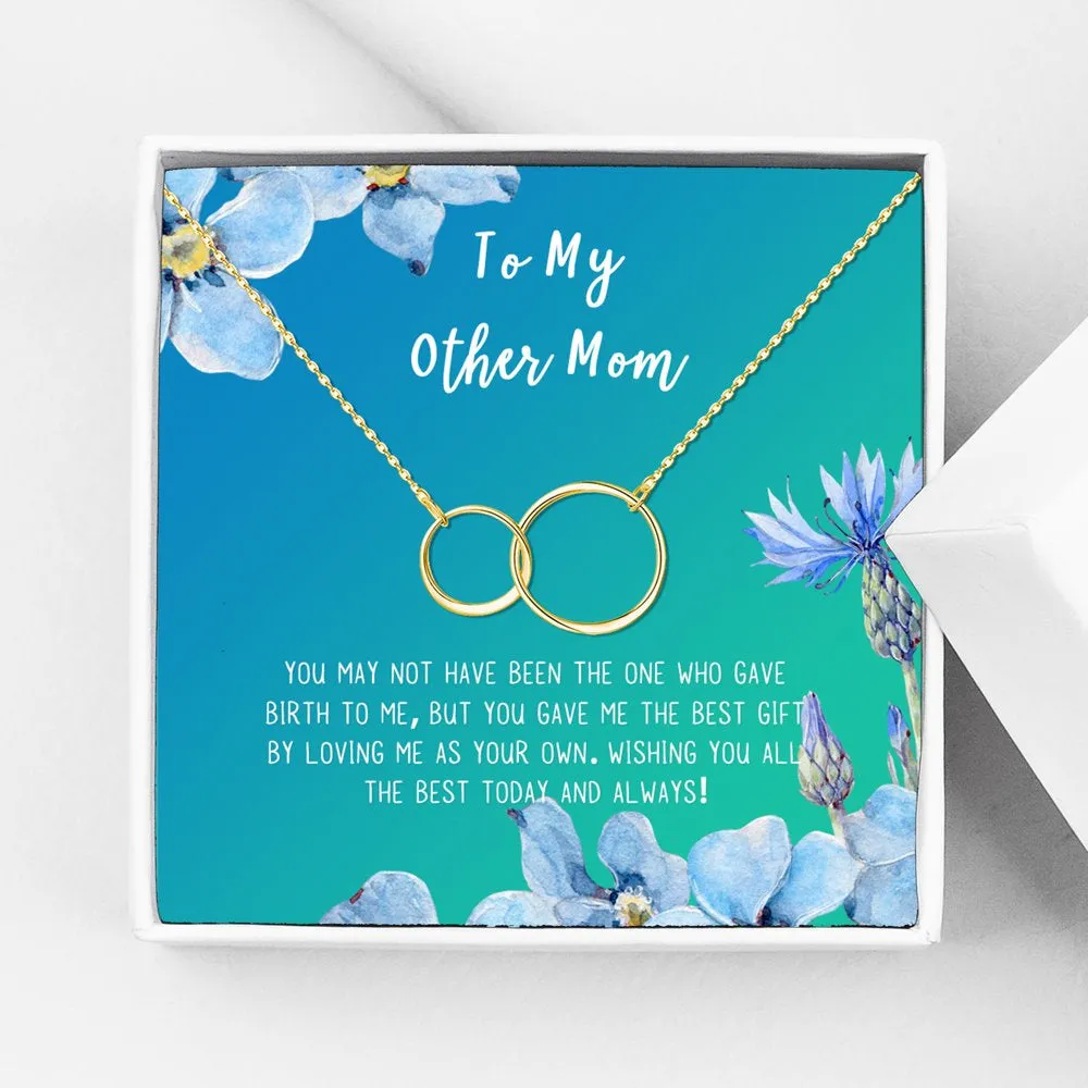 Necklace and Card Gift Set, Mother's Day Jewelry for Her, Gift for Mom, Pendant Necklace for Mom, Special Occasion Gifts, Gift Set for Mom, Stainless Steel [Silver Infinity Ring, 18" Chain]