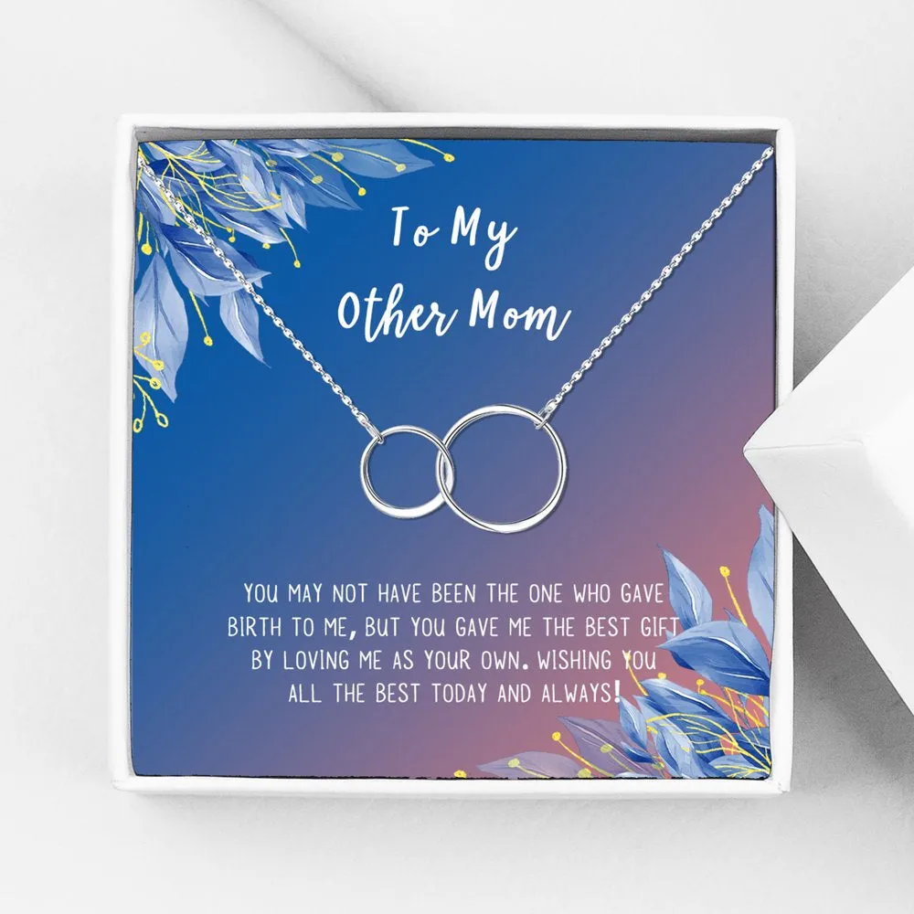 Necklace and Card Gift Set, Mother's Day Jewelry for Her, Gift for Mom, Pendant Necklace for Mom, Special Occasion Gifts, Gift Set for Mom, Stainless Steel [Silver Infinity Ring, 18" Chain]