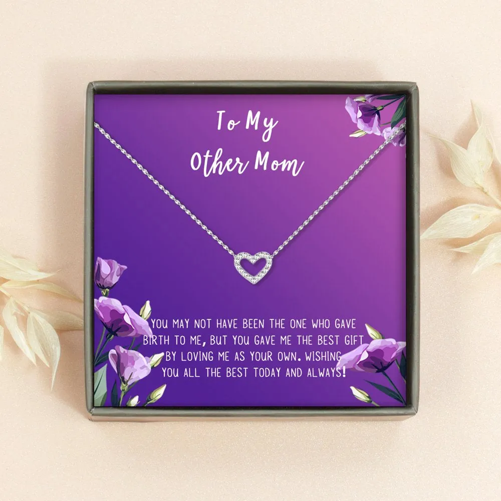 Necklace and Card Gift Set, Mother's Day Jewelry for Her, Gift for Mom, Pendant Necklace for Mom, Special Occasion Gifts, Gift Set for Mom, Stainless Steel [Silver Infinity Ring, 18" Chain]