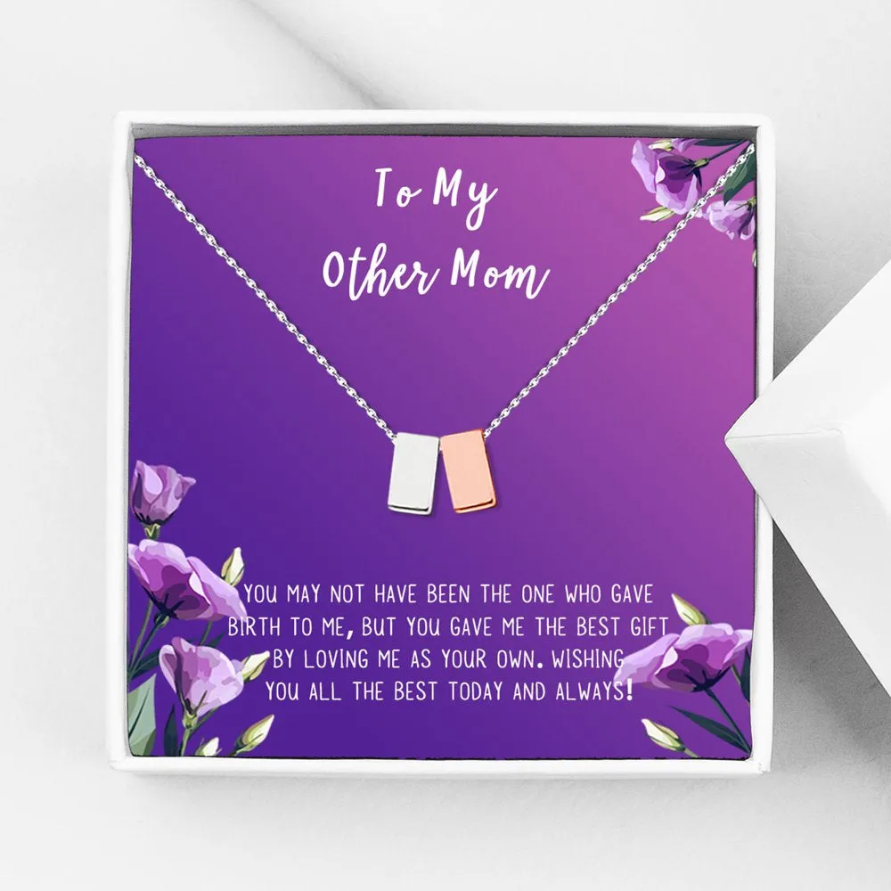 Necklace and Card Gift Set, Mother's Day Jewelry for Her, Gift for Mom, Pendant Necklace for Mom, Special Occasion Gifts, Gift Set for Mom, Stainless Steel [Silver Infinity Ring, 18" Chain]