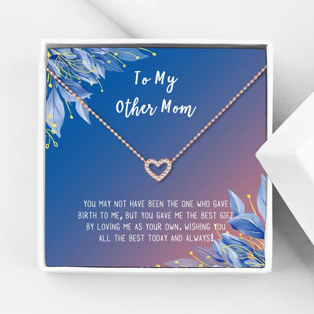 Necklace and Card Gift Set, Mother's Day Jewelry for Her, Gift for Mom, Pendant Necklace for Mom, Special Occasion Gifts, Gift Set for Mom, Stainless Steel [Silver Infinity Ring, 18" Chain]