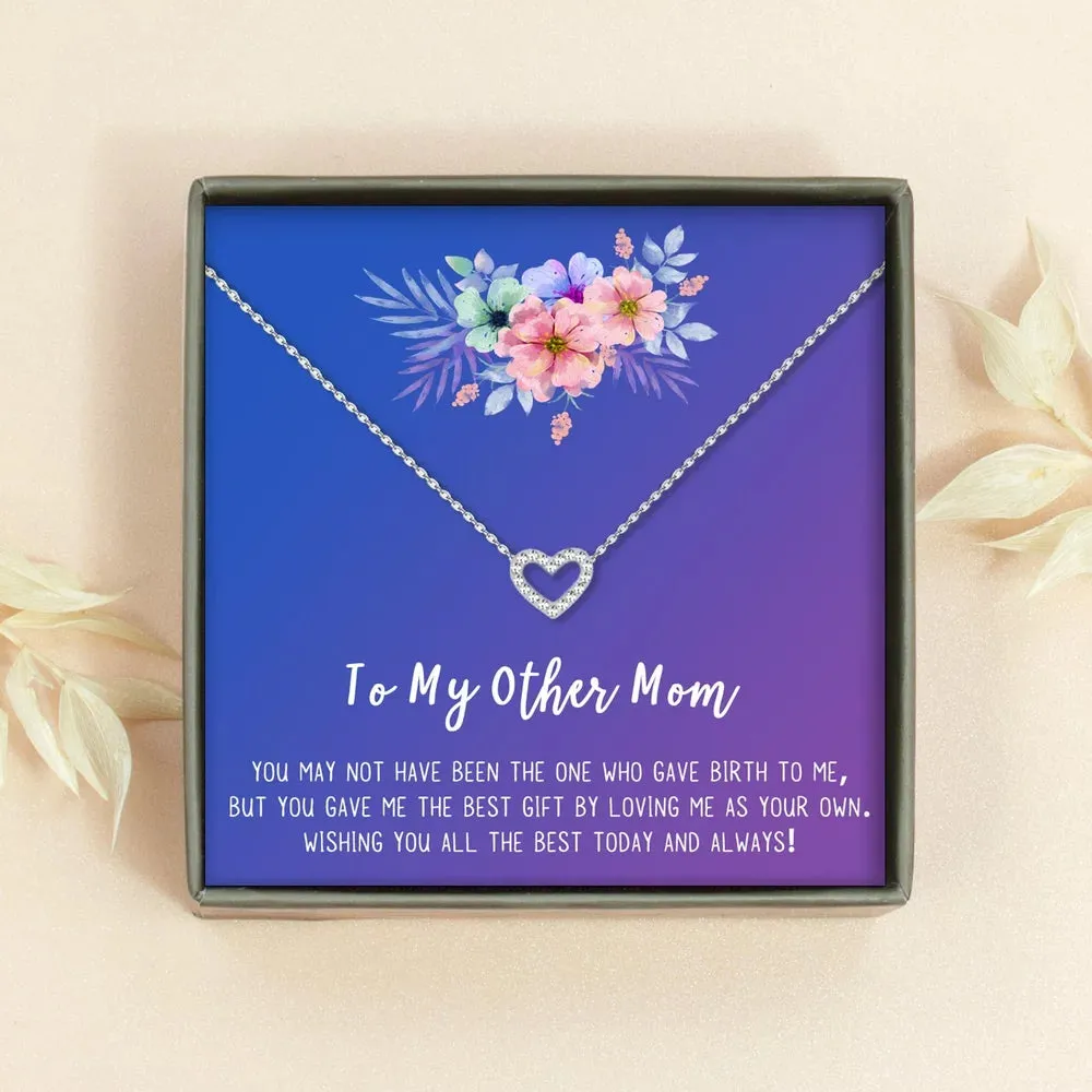 Necklace and Card Gift Set, Mother's Day Jewelry for Her, Gift for Mom, Pendant Necklace for Mom, Special Occasion Gifts, Gift Set for Mom, Stainless Steel [Silver Infinity Ring, 18" Chain]