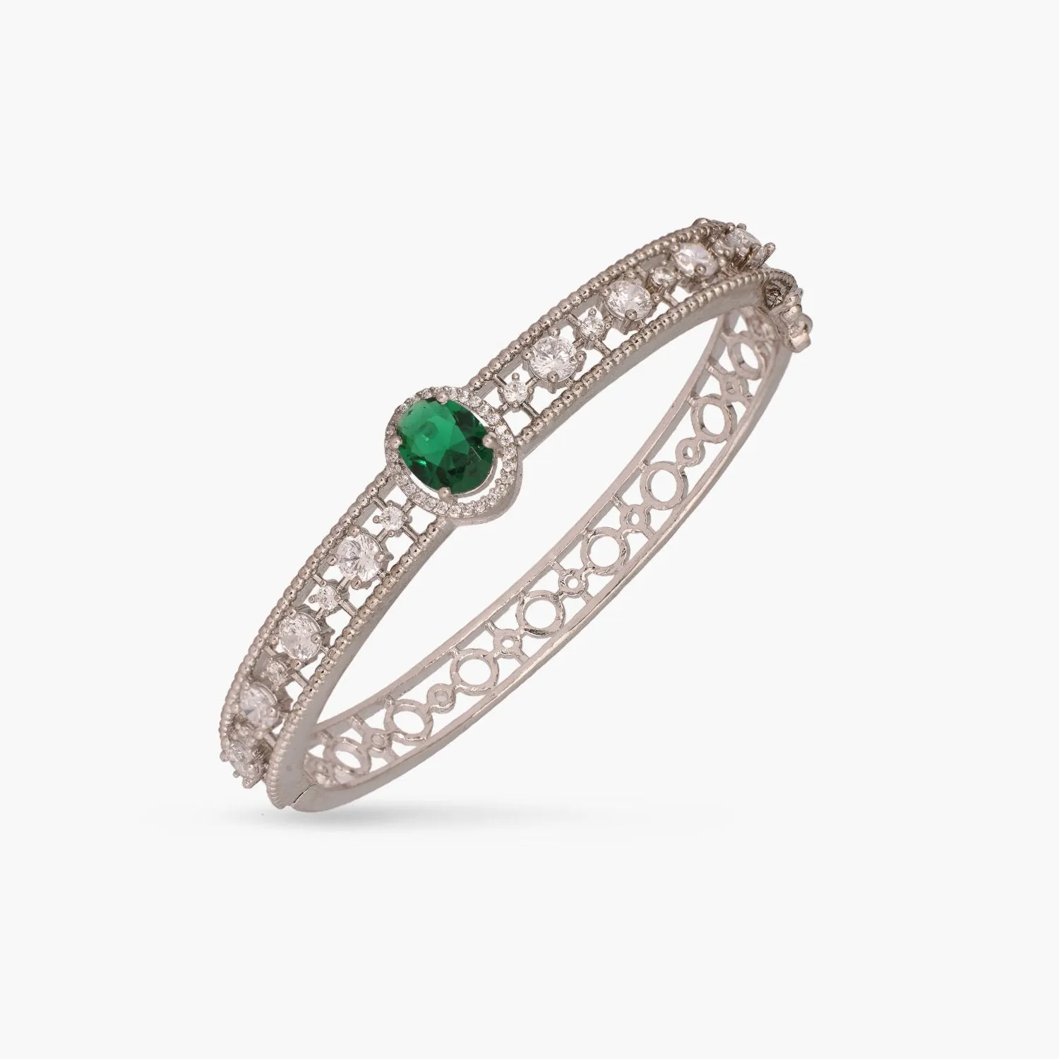 Neelima Nakshatra CZ Green Bracelet