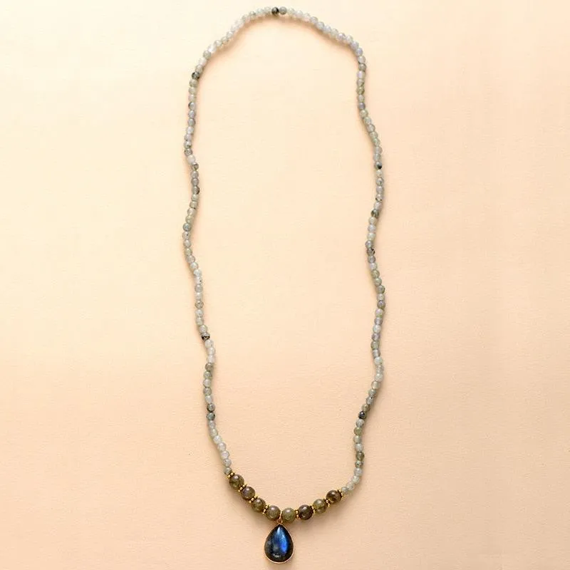 'Nyiwarri' Labradorite Beads Pendant Necklace