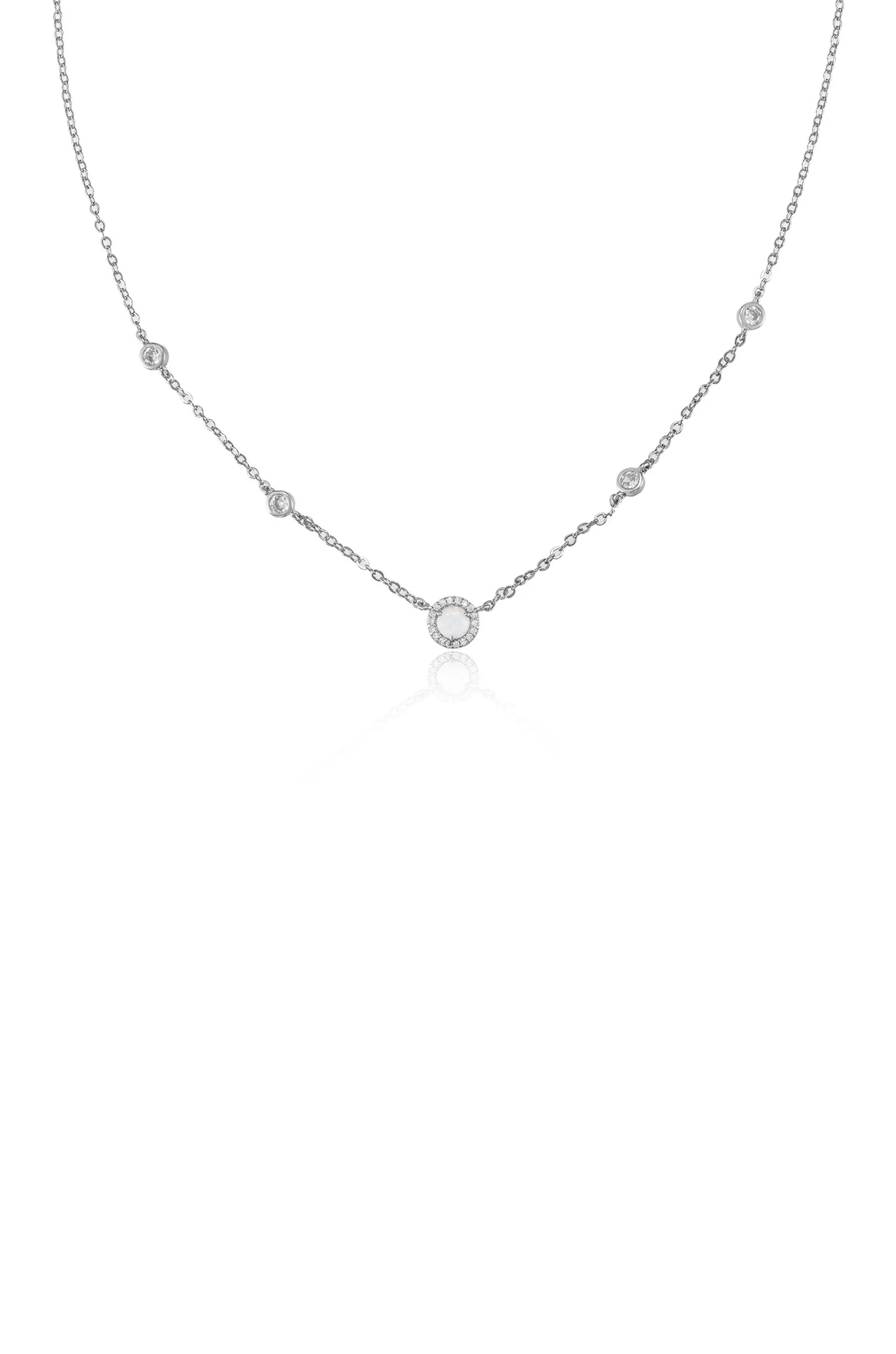 Olivia Opal and Crystal Necklace