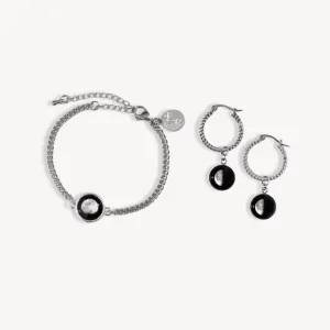 Pallene Bracelet and Hoop Earrings