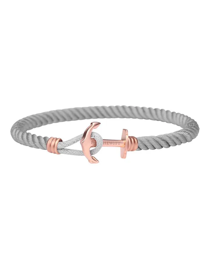 Paul Hewitt Phrep Lite Nylon Rose Gold / Grey Bracelet - S