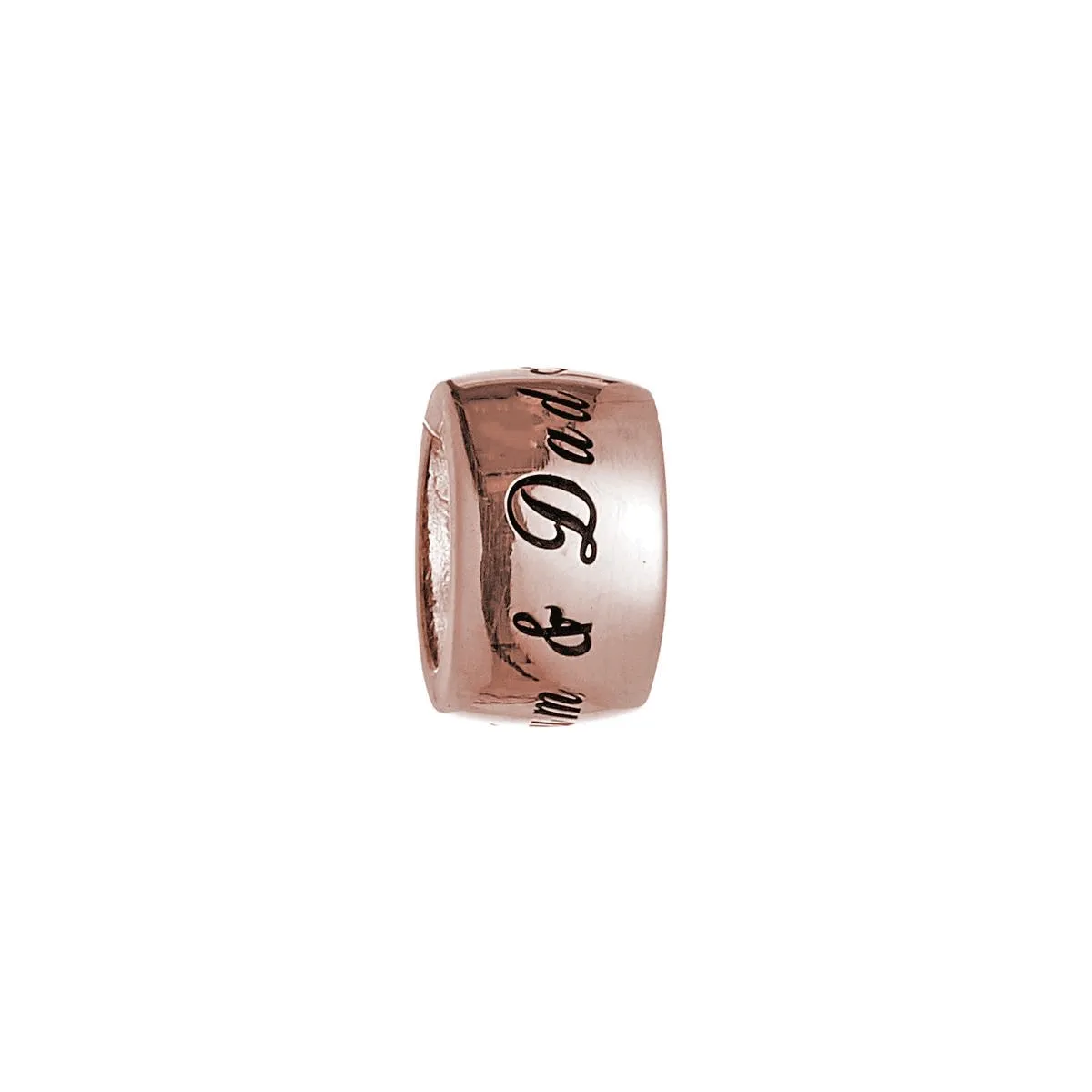 Personalised Rose Gold Mojo Charm Bead