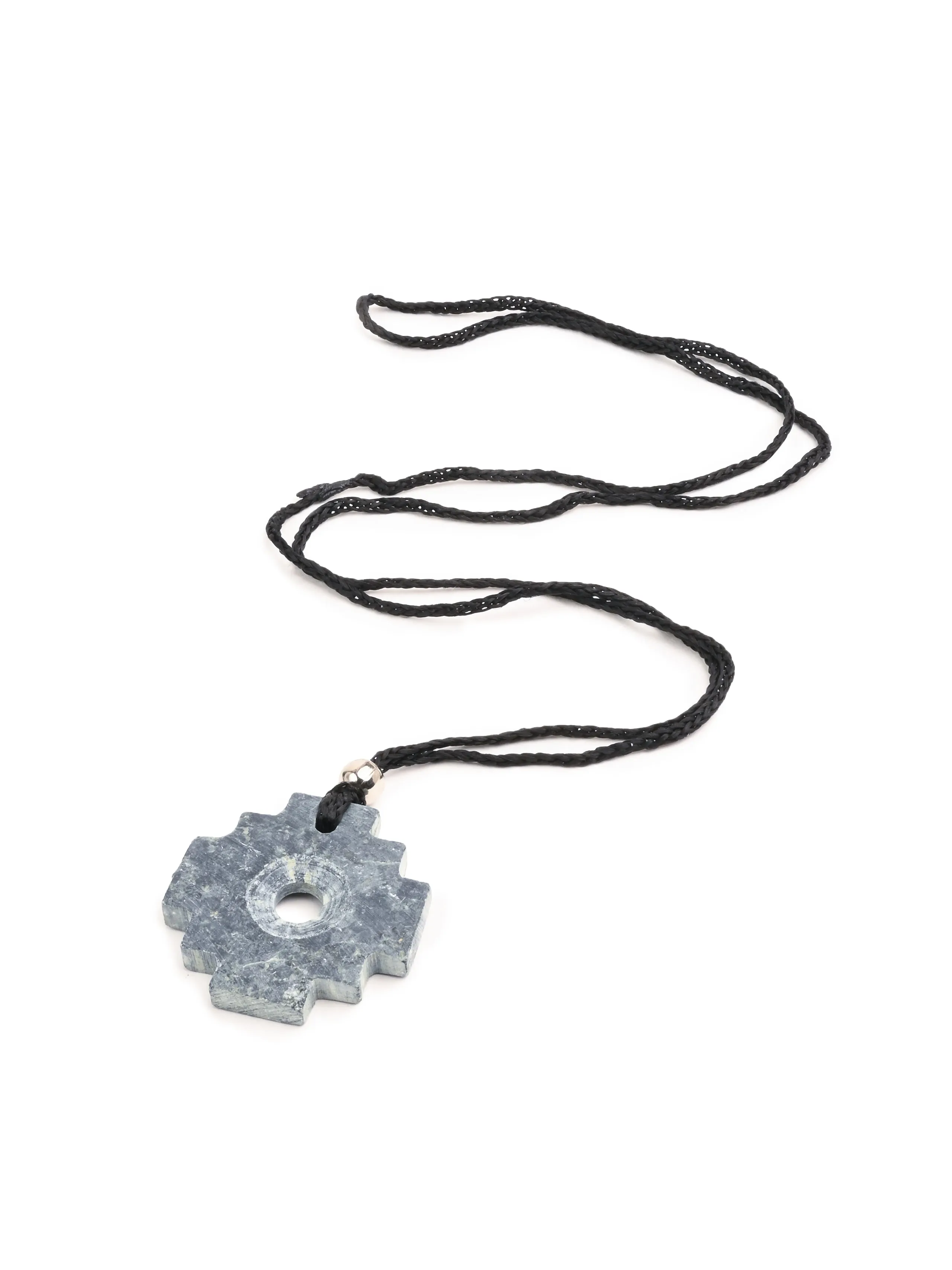 Peruvian Chakana Necklace - Machu Picchu Stone - Matte