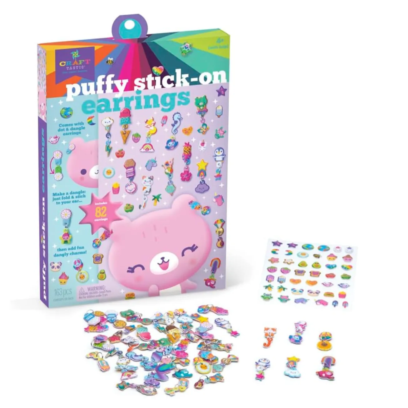 Puffy Stick-On Earrings