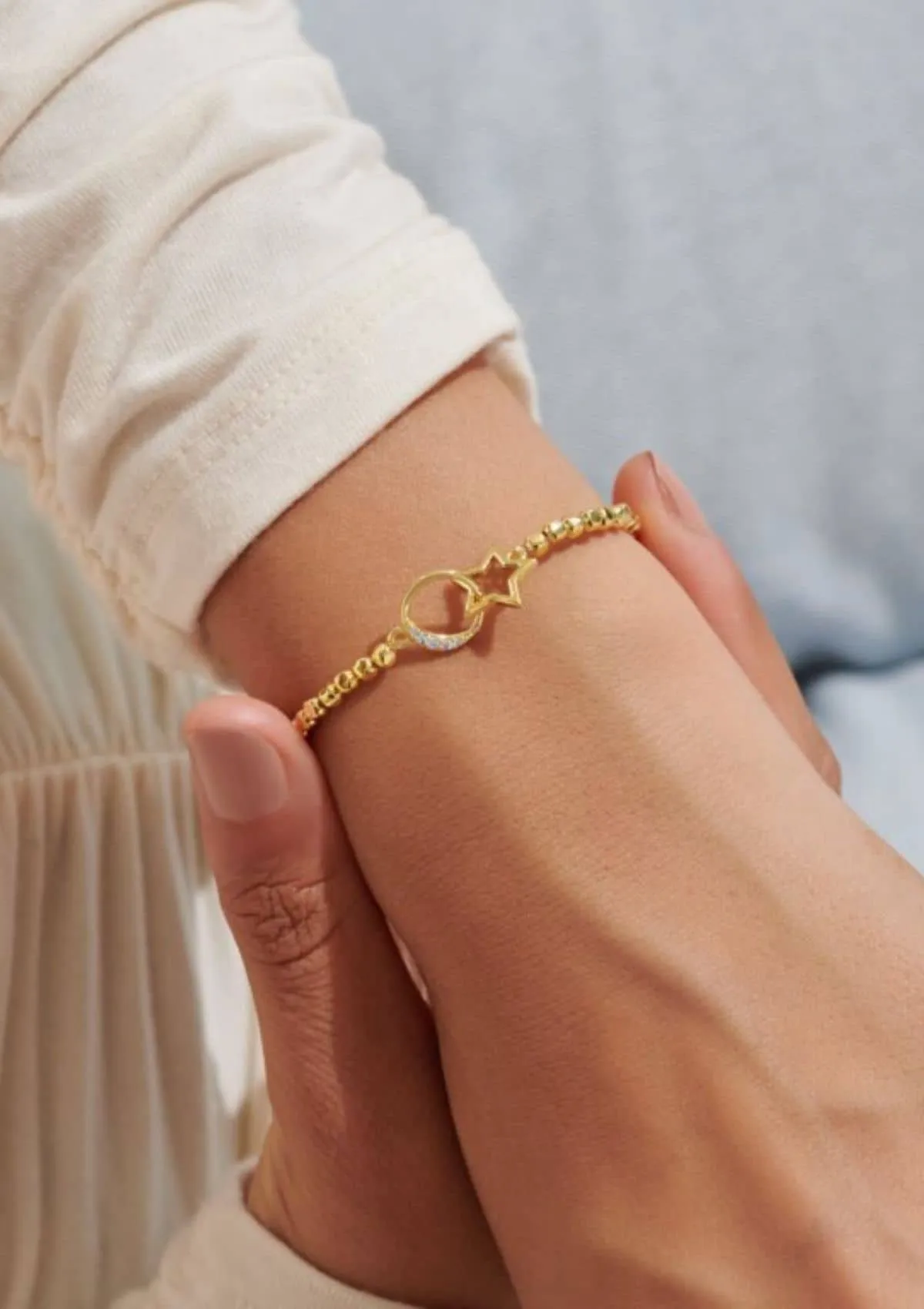 "Forever Yours Always Dream Big" Gold Bracelet