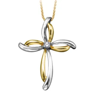 "MARYANNE" DIAMOND CROSS