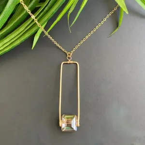 Rectangle Drop Pendant