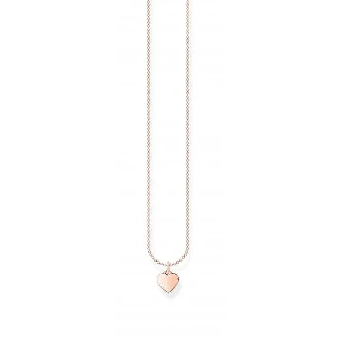 Rose Gold Heart Necklace KE2049-415-40