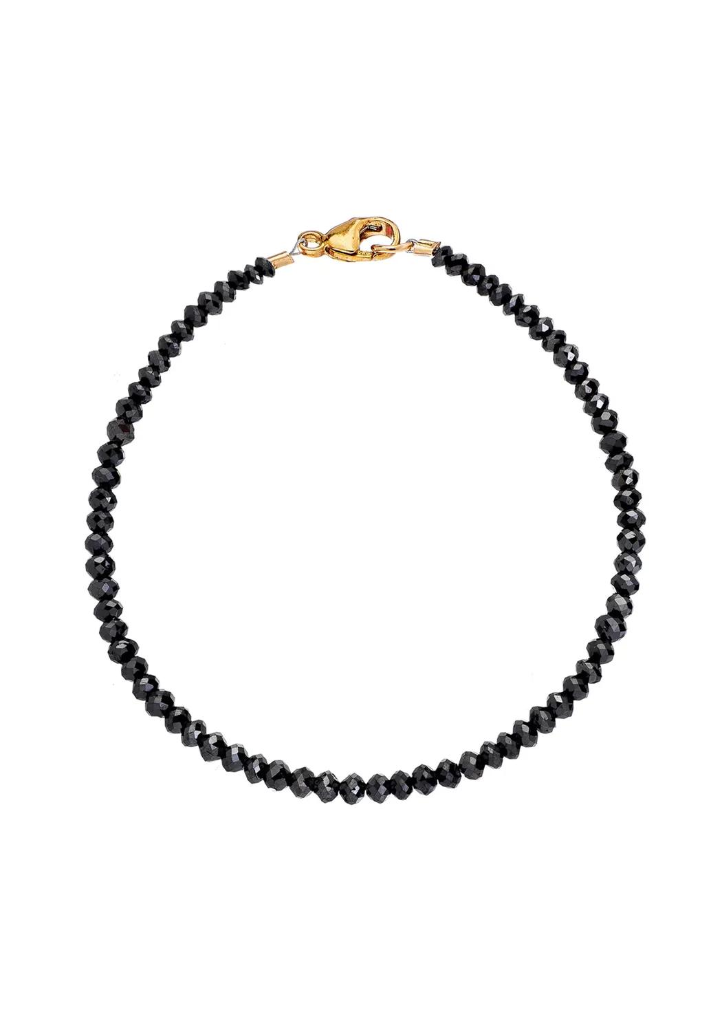 Sethi Couture Noir 14KYG Black Diamond Beaded Bracelet