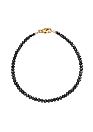 Sethi Couture Noir 14KYG Black Diamond Beaded Bracelet