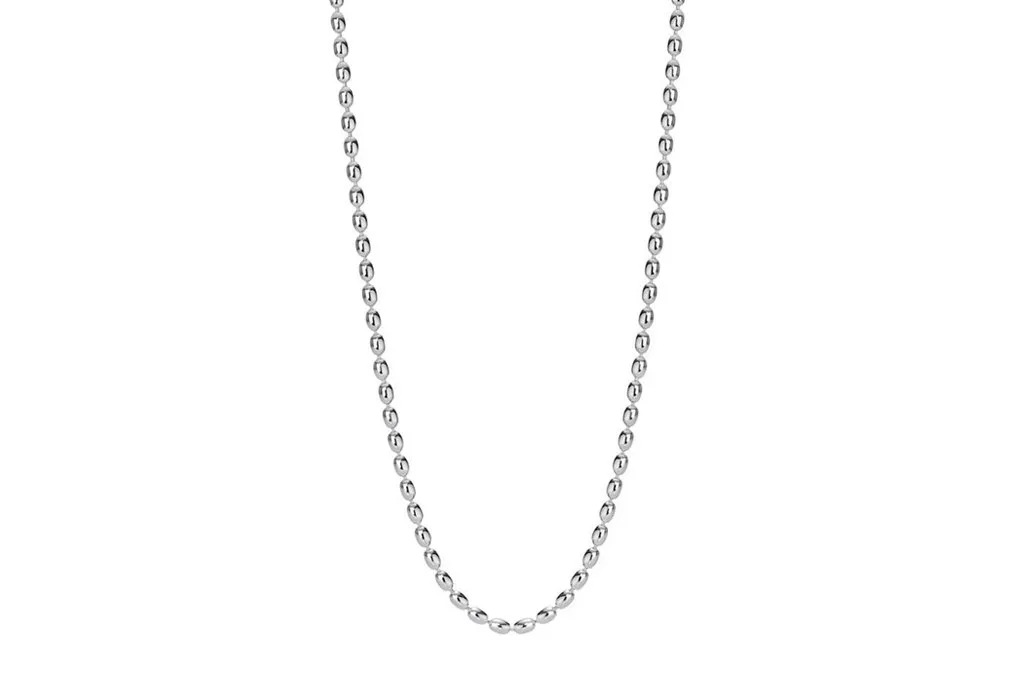 Silver Bead Chain Necklace