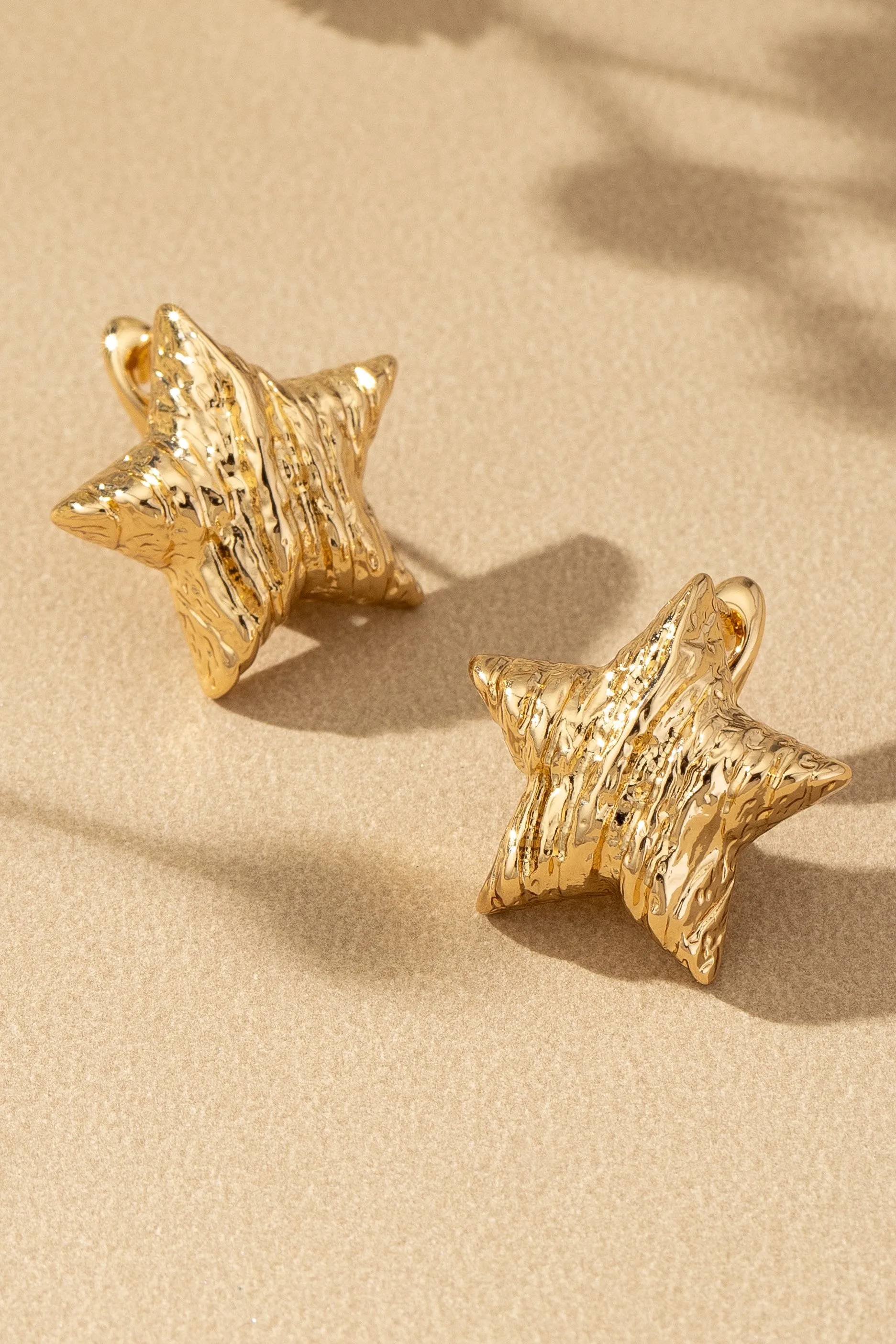 Stellar Puff Star Earrings