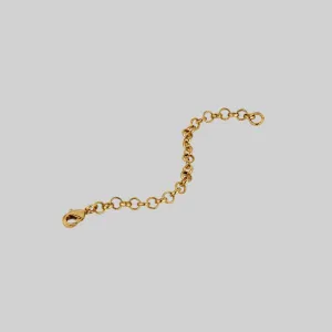 The Extender Chain - 18K Antique Gold Plated Brass