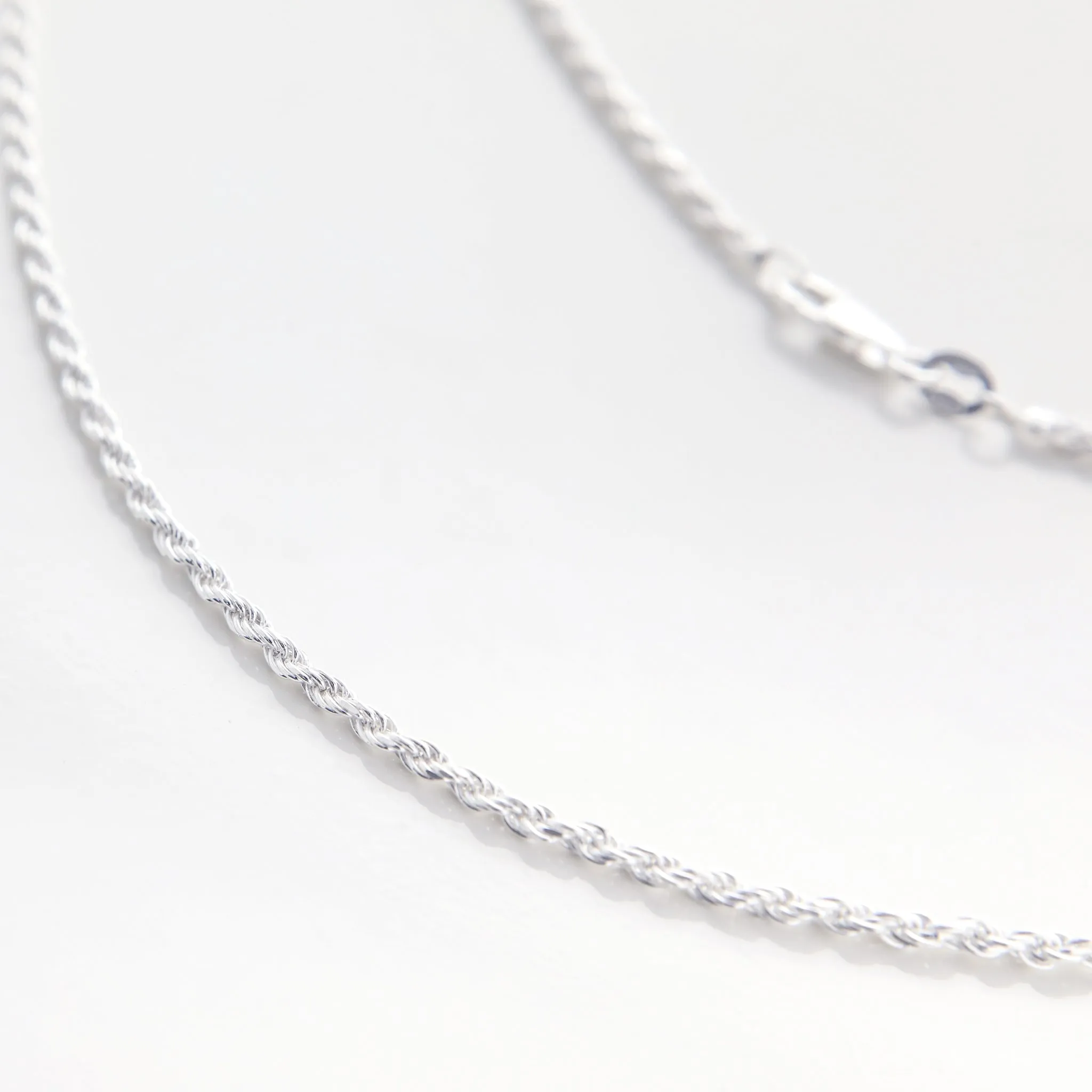 Thin Rope Silver Chain