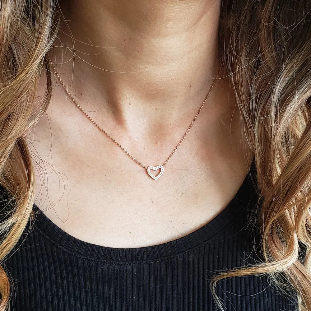 To My Other Mother Card and Necklace Gift, Mother's Day Gift for Step Mom, Jewelry and Card, Gift for Mom, Pendant Necklace with Card, Gift Set for Mom [Rose Gold Heart, 18" Chain]