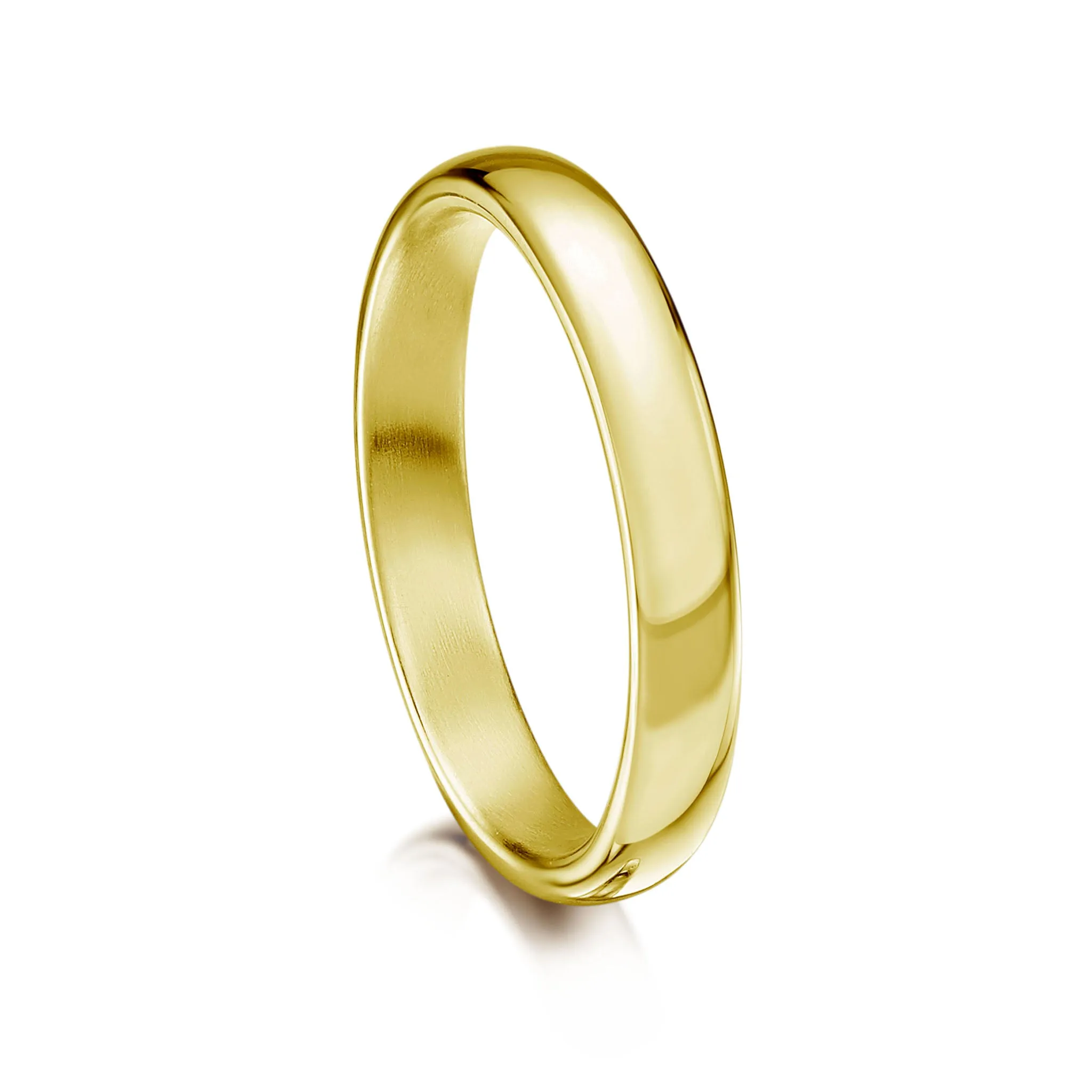 Traditional 3mm Wedding Ring in 18ct Yellow Gold